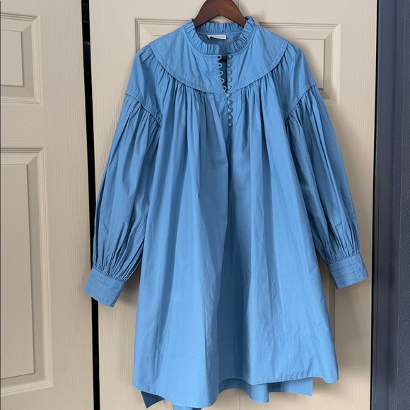 Ulla Johnson Dress Size 8 A-Line Ruffle Cotton - Picture 9 of 9